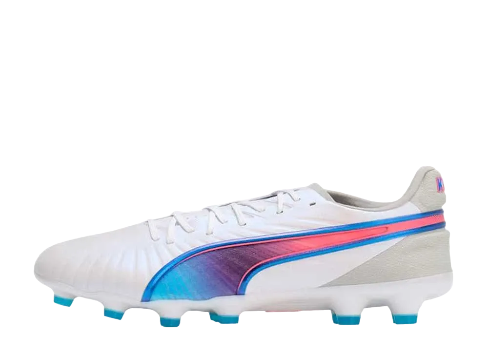 プーマ キング アルティメット HG "プーマホワイト/ブルーメイジング/フラットライトグレー/サンセットグロー"