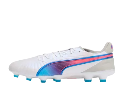 Puma King Ultimate HG "Puma White/Bluemazing/Flat Light Gray/Sunset Glow"