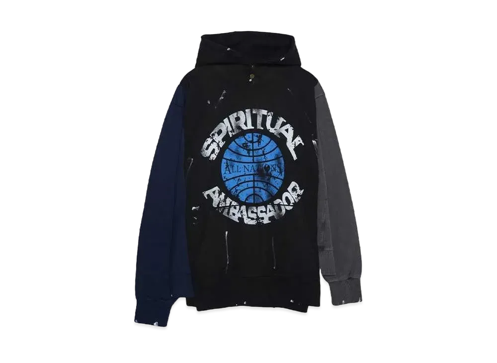 SOMEIT REBUILD HOODIE "NAVY/BLACK/CHARCOAL"