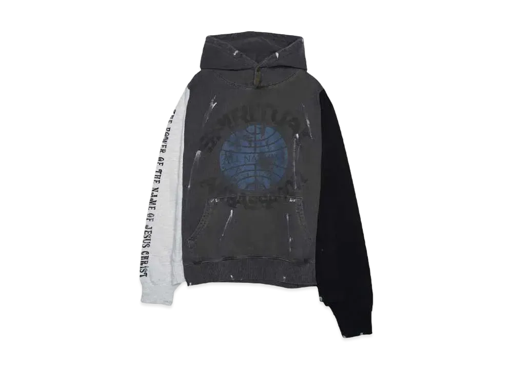 SOMEIT REBUILD HOODIE "GREY/CHARCOAL/BLACK"