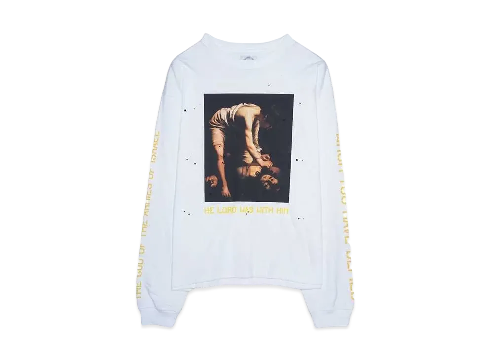 SOMEIT DAVID LS VINTAGE TEE "WHITE"