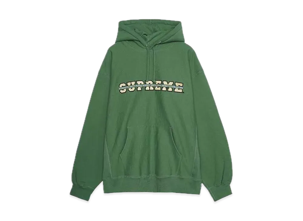 Supreme Collegiate Acronym Hooded Sweatshirt "Green"