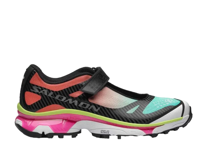 MM6メゾンマルジェラ × サロモン XT-メリージェーン "ジンジャー/エレクトリックグリーン/ノックアウトピンク"