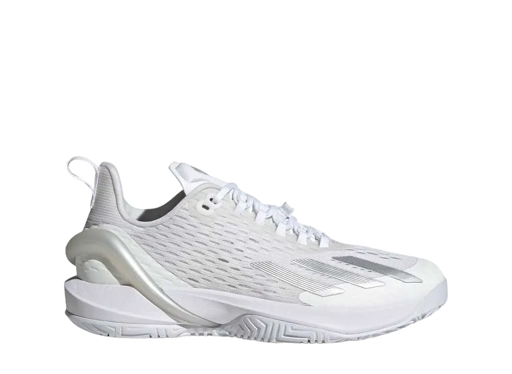 adidas Women's Adizero Cybersonic Tennis "Footwear White/Silver Metallic/Grey One"
