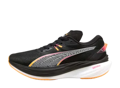 Puma Deviate Nitro 3 Wide "Puma Black/Sunset Glow/Sun Stream"