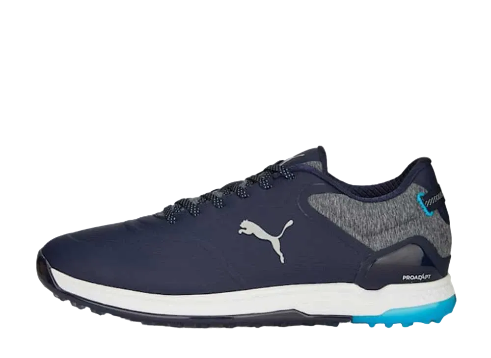 プーマ ゴルフ プロアダプト アルファキャット2.0 ラバーソール "プーマネイビー/スピードブルー"