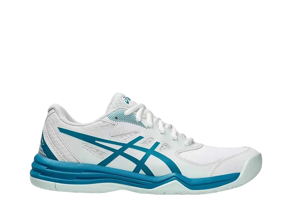 アシックス ウィメンズ コート スライド3 "ホワイト/ティールブルー"