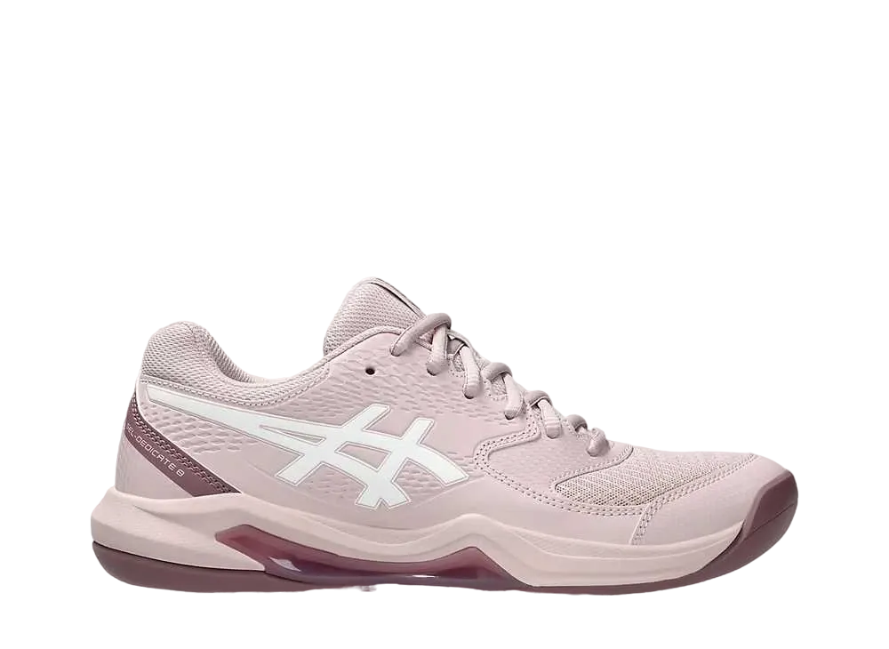 アシックス ウィメンズ ゲルデディケート8 インドア "ウォーターシェッドローズ/ホワイト"