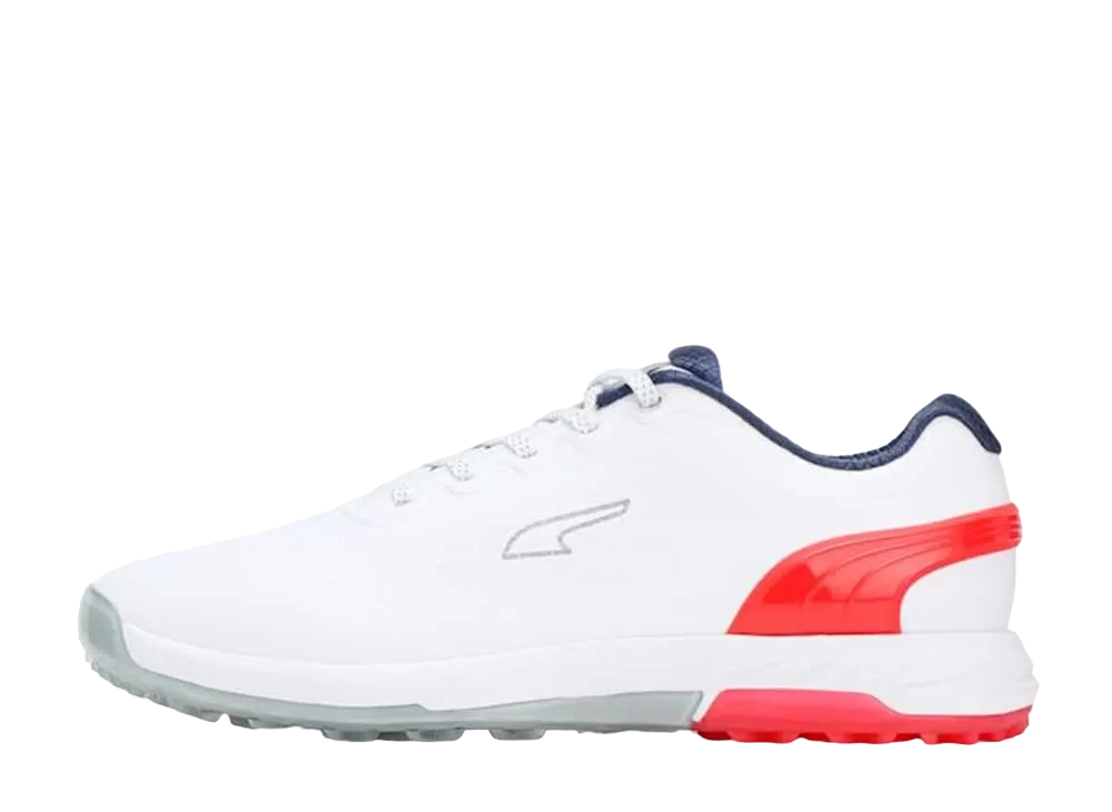プーマ ゴルフ アルファキャット ニトロ "プーマホワイト/フォーオールタイムレッド/プーマネイビー"