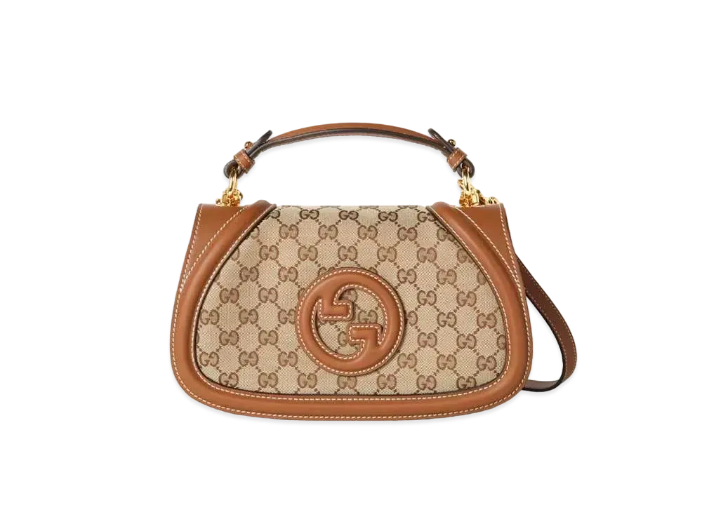 GUCCI Blondie Small Top Handle Bag "Beige/Ebony"