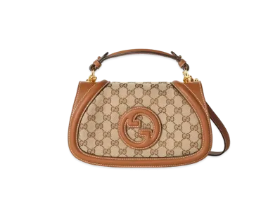 GUCCI Blondie Small Top Handle Bag "Beige/Ebony"