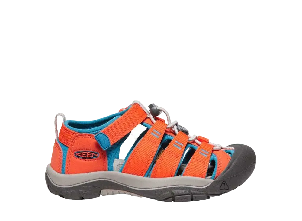 KEEN Big Kids Newport H2 "Safety Orange/Fjord Blue"