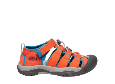 KEEN Big Kids Newport H2 "Safety Orange/Fjord Blue"