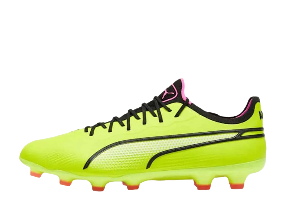 プーマ キング アルティメット HG/AG "エレクトリックライム/プーマブラック/ポイズンピンク"