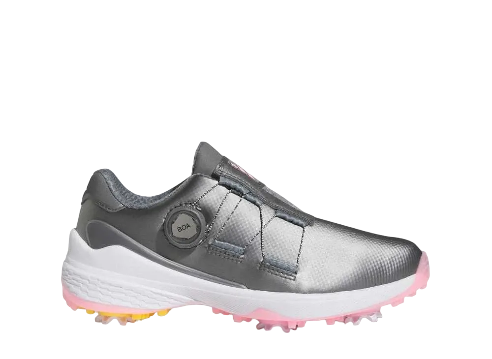 adidas Women's ZG 23 Boa "Dark Silver Metallic/Solar Gold/Beam Pink"