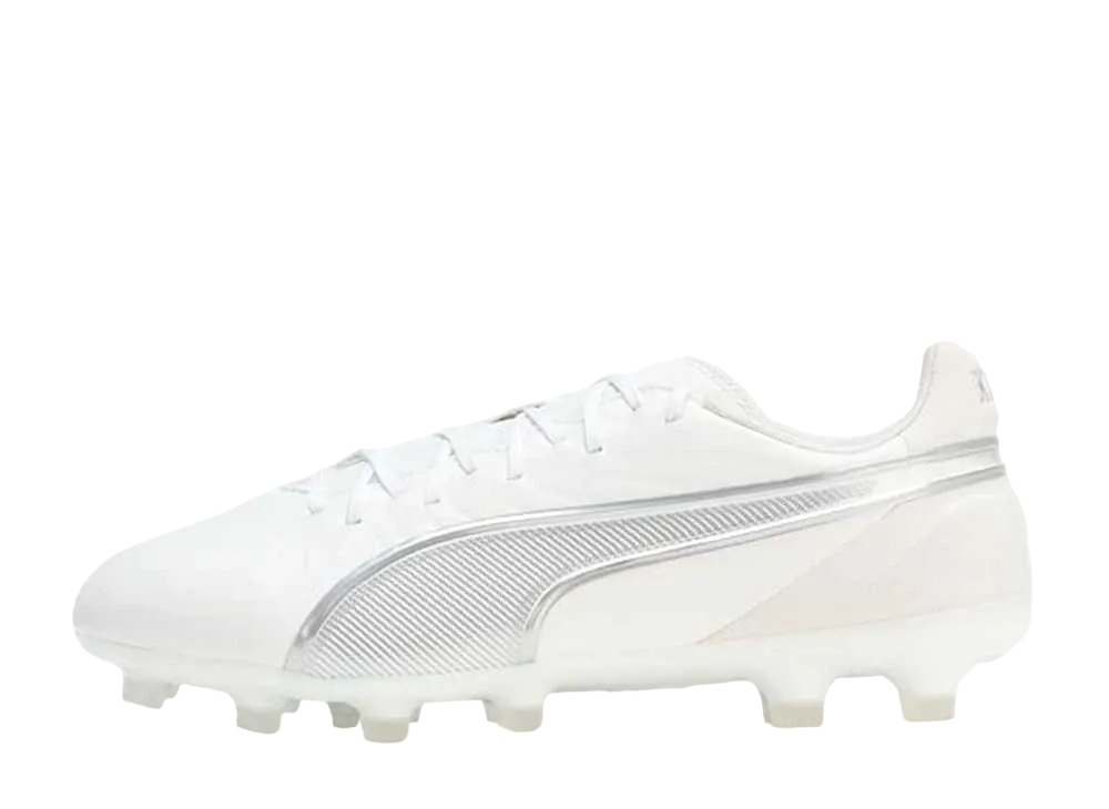 プーマ キング マッチ ワイド HG "プーマホワイト/プーマシルバー"