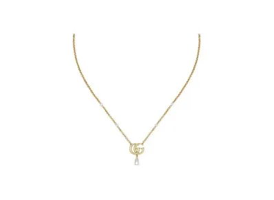 GUCCI GG Marmont Pendant Necklace "Yellow Gold"