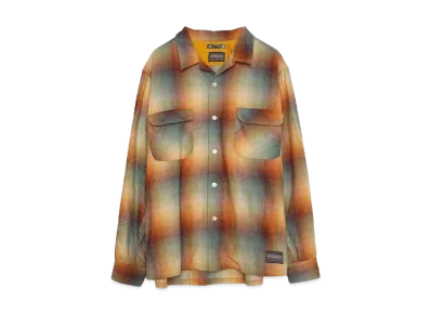 MINEDENIM PENDLETON W.Check Double Pocket Open Collar SH "YPT"