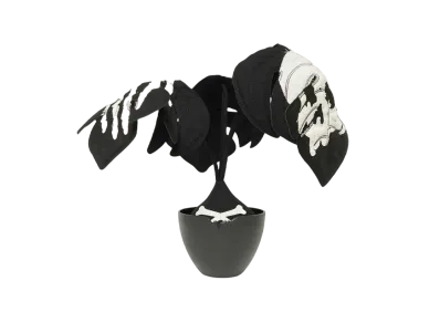 HAKKEI Bone Monstera Bomb "Black/White"