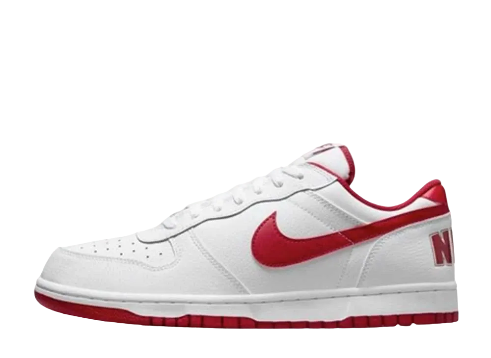 ナイキ ビッグナイキ ロー "ホワイト/ジムレッド"