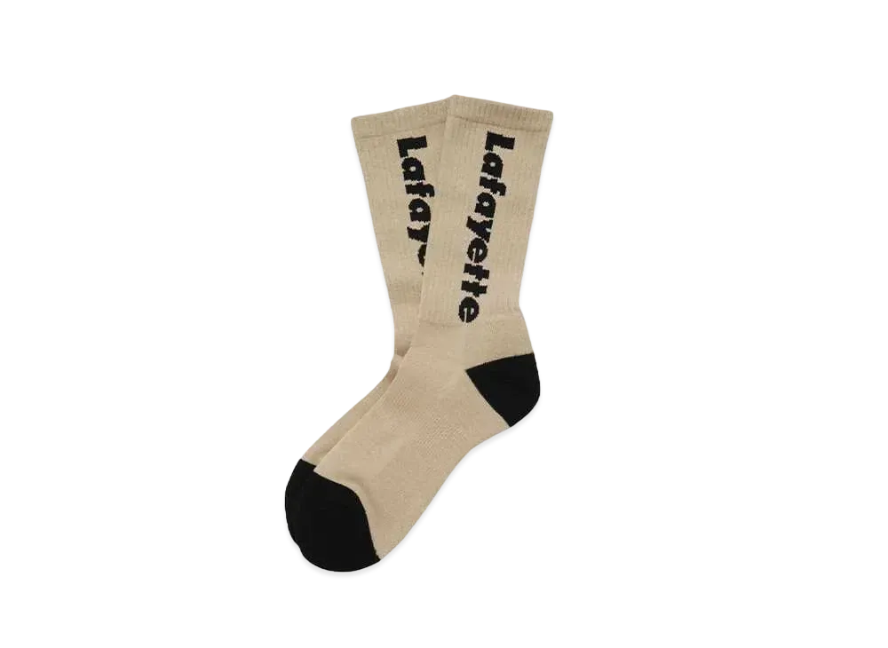 LFYT Lafayette LOGO CREW SOCKS "NATURAL"