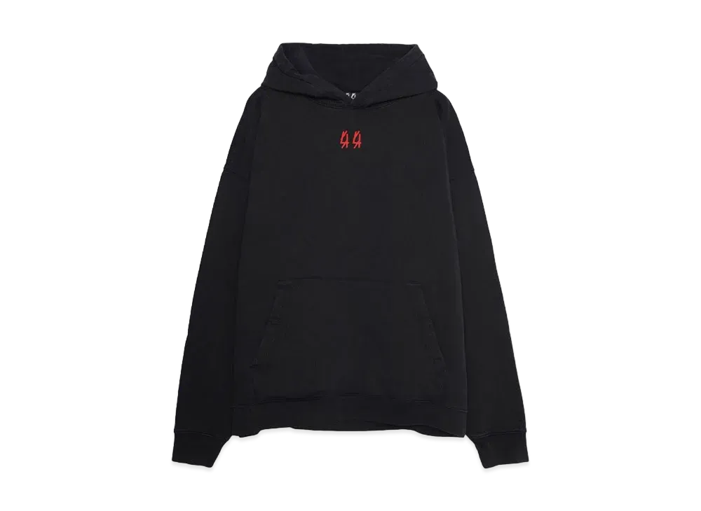 44 LABEL GROUP AWAKE HOODIE "BLACK/SLEEP PARALYSIS RED"