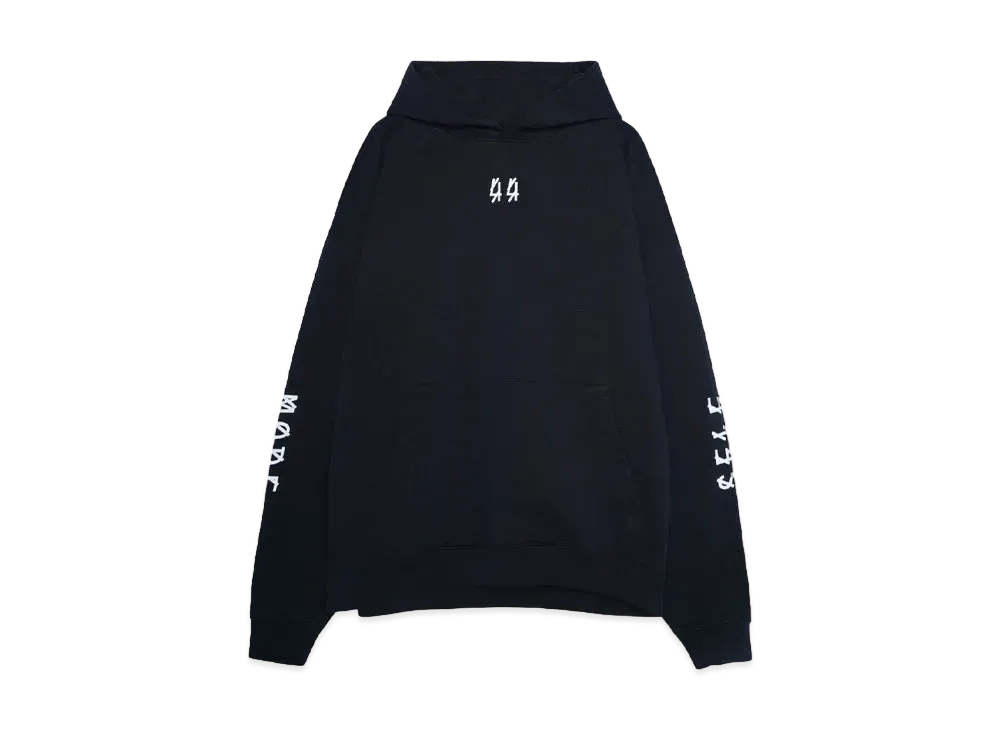 44 LABEL GROUP DESTRUCT HOODIE "BLACK/SELF DESTRUCTION"
