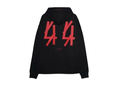 44 LABEL GROUP CLASSIC HOODIE "BLACK/SOLID RISK RED"