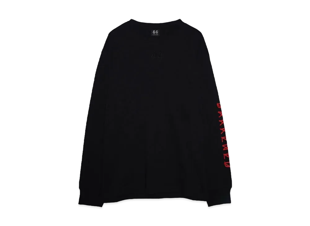 44 LABEL GROUP DARKENED LONG SLEEVE "BLACK/DARKENED RED"
