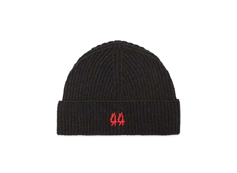 44 LABEL GROUP RUSTY LOGO BEANIE "BLACK RUSTY"