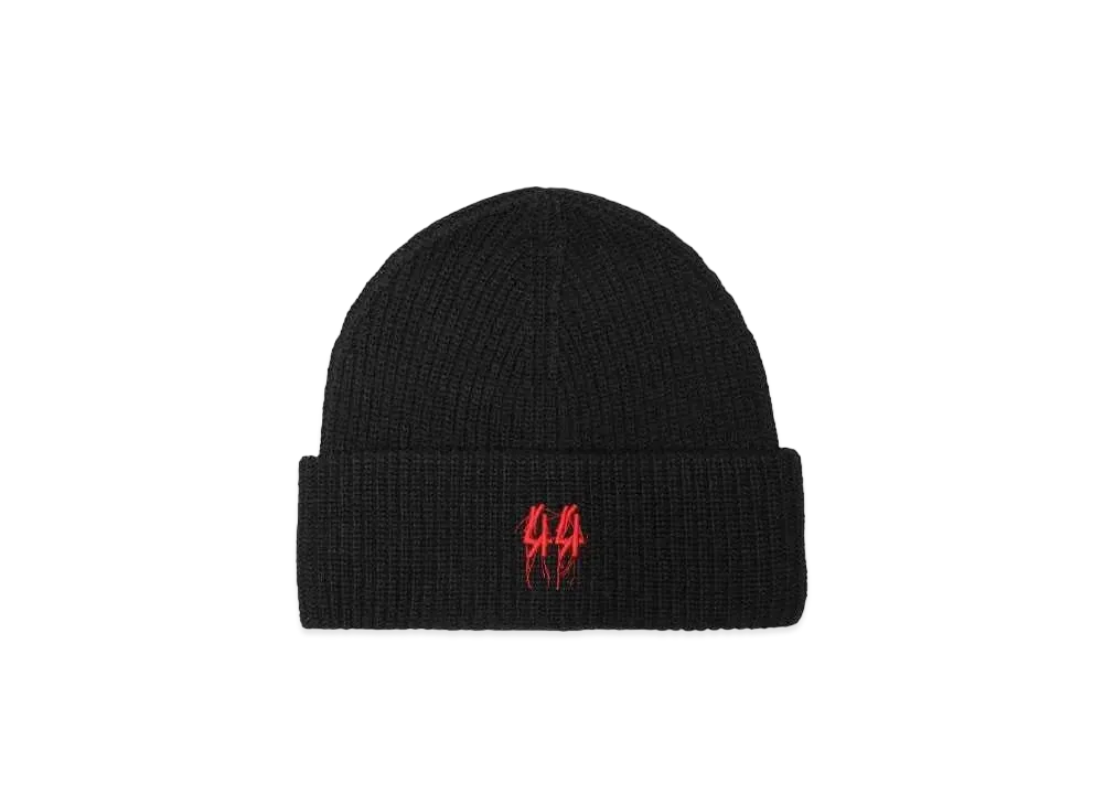 44 LABEL GROUP RAW BEANIE "BLACK/RED"