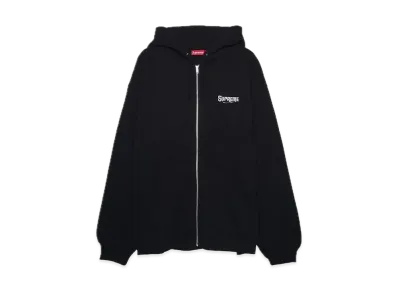 Supreme Mister Cartoon Zip Up Hooded Sweatshirt "Black"