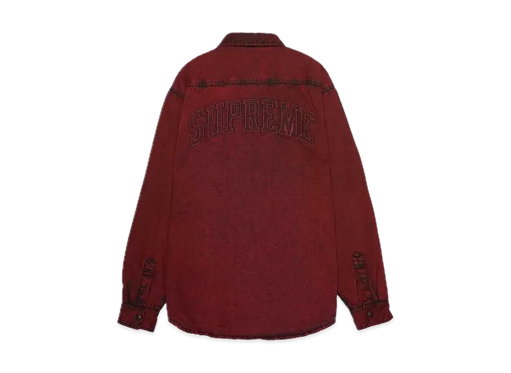 Supreme Faux Shearling Lined Work Shirt 
