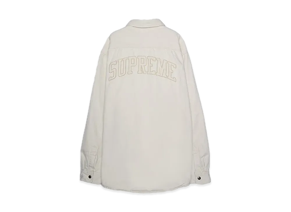 Supreme Faux Shearling Lined Work Shirt "Natural" (24FW)
