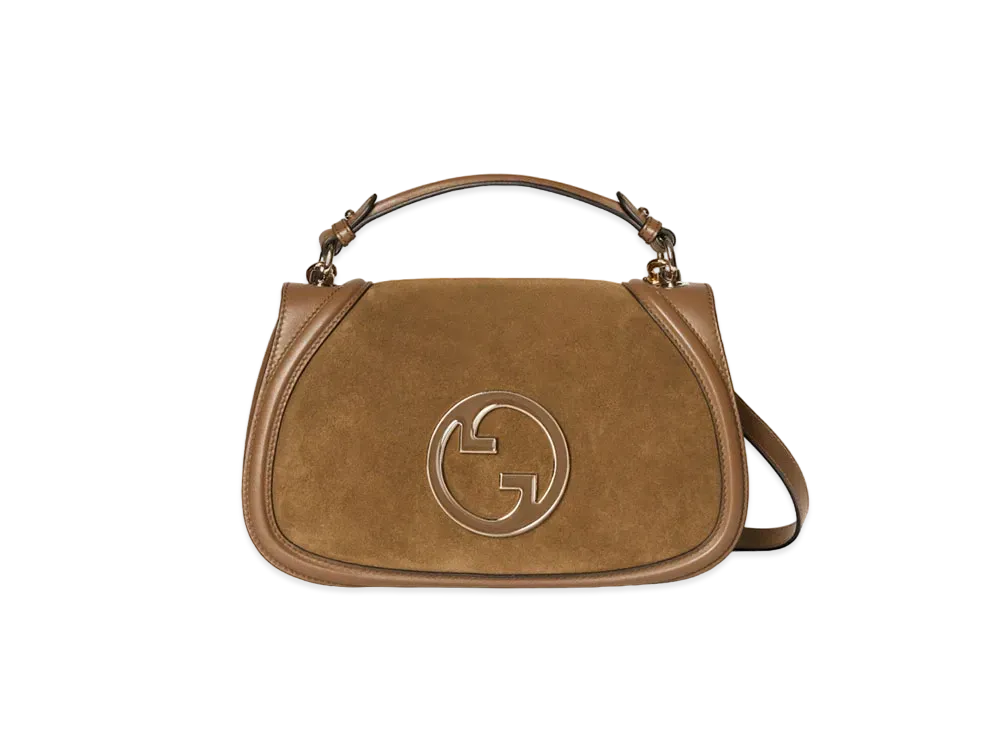 GUCCI Blondie Medium Top Handle Bag "Light Brown"