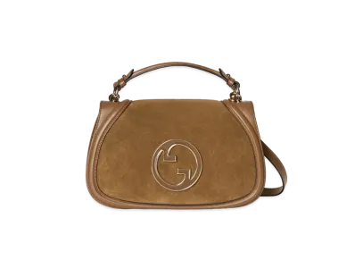 GUCCI Blondie Medium Top Handle Bag "Light Brown"