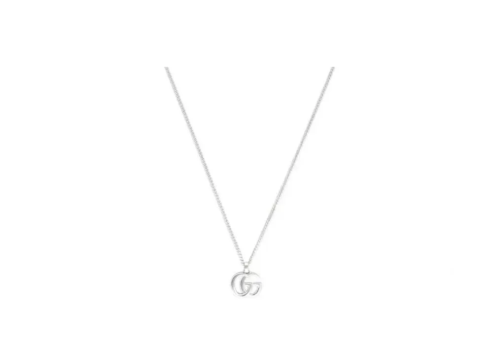 GUCCI GG Marmont Pendant Necklace "Sterling Silver"