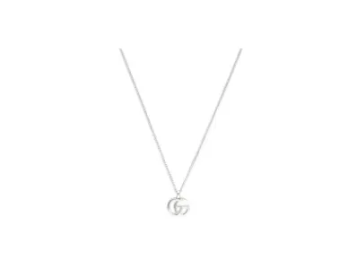 GUCCI GG Marmont Pendant Necklace "Sterling Silver"