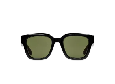 GUCCI Low Nose Bridge Fit Sunglasses "Shiny Black"