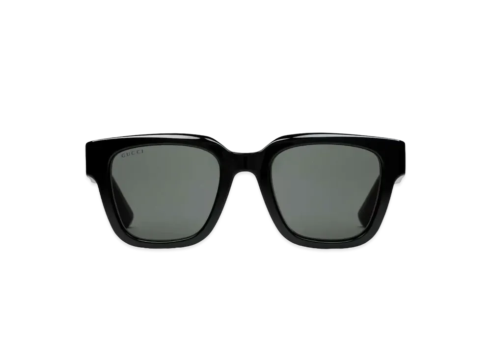 GUCCI Square Frame Sunglasses "Shiny Black"