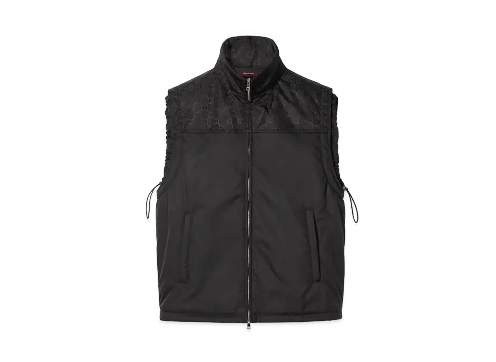 GUCCI GG Heavy Nylon Gilet "Black"