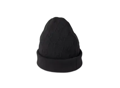 GUCCI GG Wool Blend Jacquard Hat "Black"
