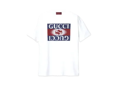 GUCCI Cotton Jersey Printed T-Shirt "White"