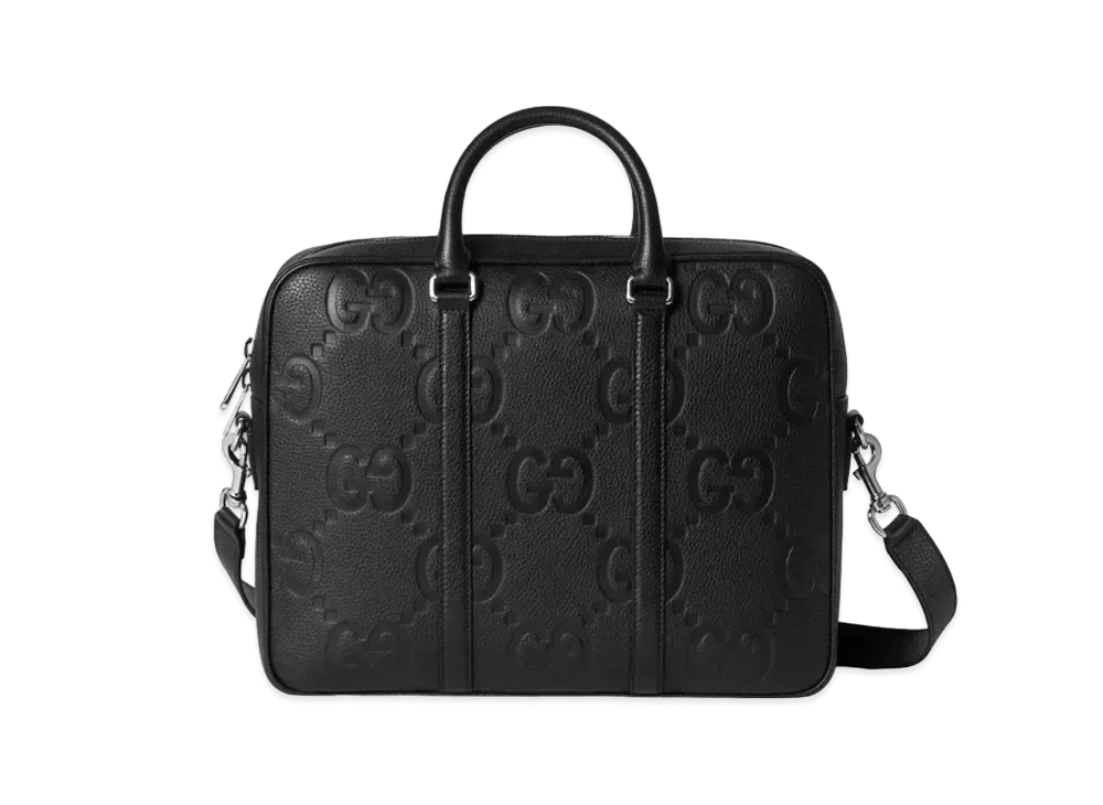 GUCCI Jumbo GG Briefcase "Black"