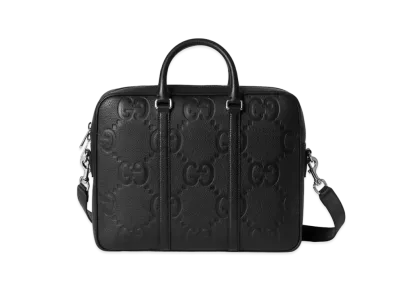 GUCCI Jumbo GG Briefcase "Black"