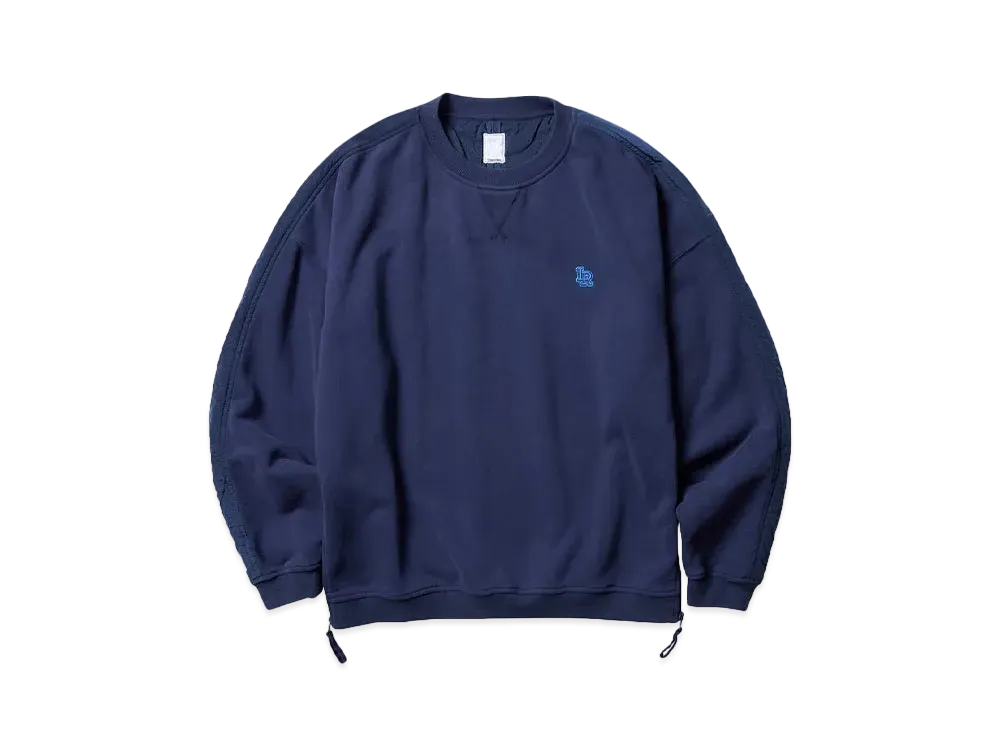 Liberaiders COTTON FLEECE QUILTED CREWNECK III "NAVY"