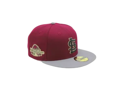 NEW ERA x THE CAP 59Fifty Toxic Gold Apple St. Louis Cardinals "Burgundy/Gray"