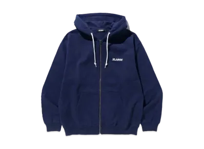 XLARGE STANDARD LOGO ZIP HOODED SWEATSHIRT "NAVY"