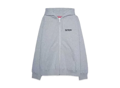 Supreme Mister Cartoon Zip Up Hooded Sweatshirt "Heather Grey"