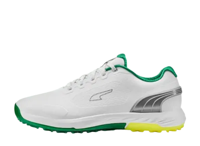Puma Golf Alphacat Nitro "Puma White/Archive Green/Yellow Burst"